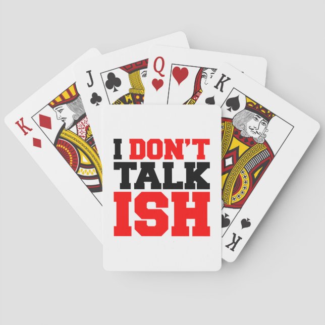 Jeu De Cartes Je ne parle pas ISH (dos)