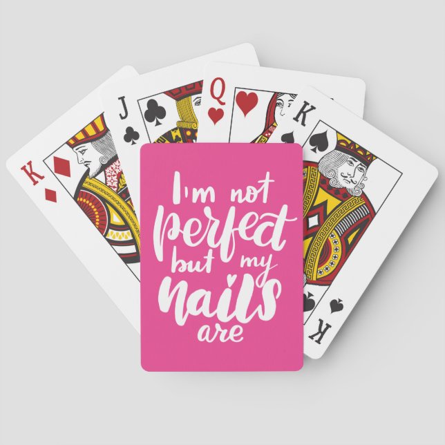 Jeu De Cartes Je ne suis pas parfait mais mes clous sont (dos)