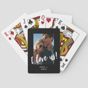 Jeu De Cartes Je nous aime Script Names et Photo Black