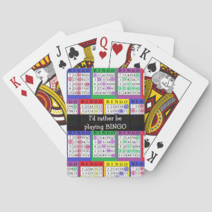 Jeu De Cartes Je préfère jouer aux cartes BINGO