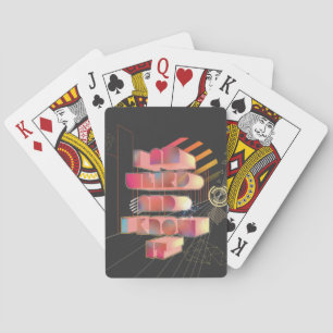Jeu De Cartes Je Suis Étrange Et Je Le Sais Retro 3D Stylish Tex