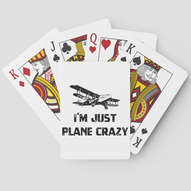 Jeu De Cartes Je suis juste Plane Crazy (dos)