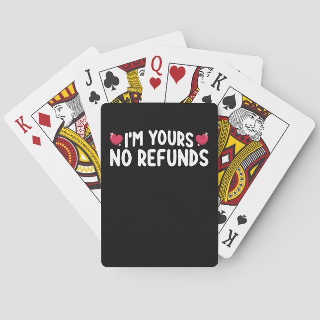 Jeu De Cartes Je suis les vôtres Pas de remboursement Couples am (dos)