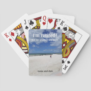 Jeu De Cartes Je suis retraité en train de jouer aux cartes