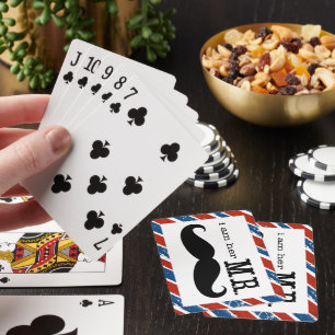 Jeu De Cartes Je suis Son M. Mustache Grooms Cadeaux