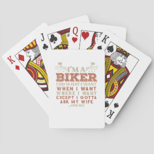 Jeu De Cartes Je suis un motard je fais ce que je veux drôle de 