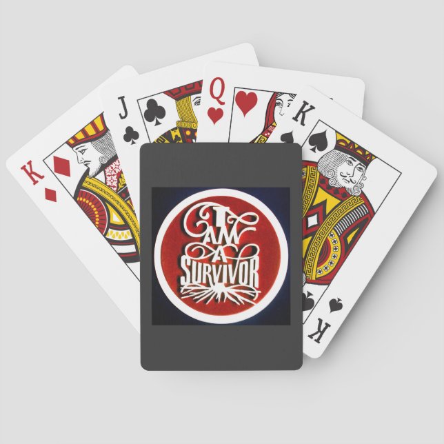 Jeu De Cartes JE SUIS UN SURVIVANT Classique Jouer Cartes (dos)