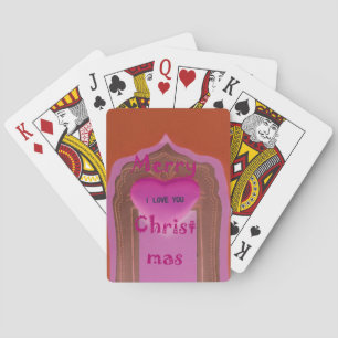 Jeu De Cartes Je t'aime Joyeux Coeur de Noël