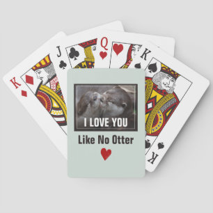Jeu De Cartes Je T'Aime Pas D'Otter Mignonne Photo