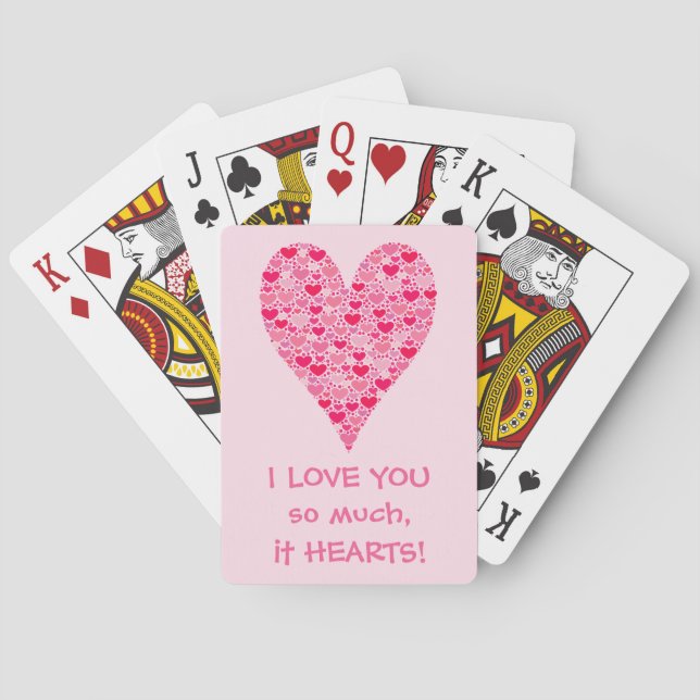 Jeu De Cartes Je t'aime tellement qu'il a le coeur minuscules Co (dos)