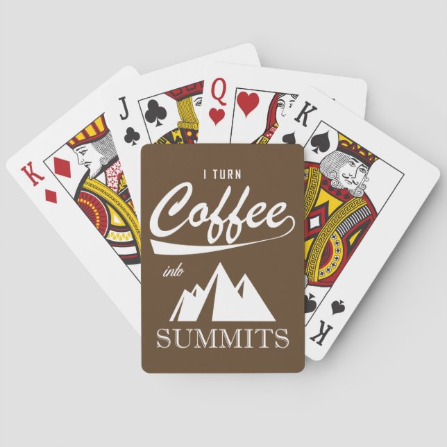 Jeu De Cartes Je Transforme Le Café En Sommets (dos)