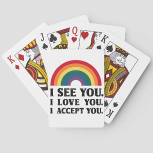 Jeu De Cartes Je Vous Vois Je Vous Aime Je Vous Accepte LGBTQ