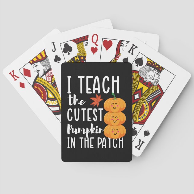 Jeu De Cartes J'enseigne les Citrouilles les plus mous dans le P (dos)