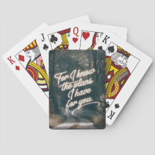 Jeu De Cartes Jérémie 29:11 Car je connais les plans que j'ai po