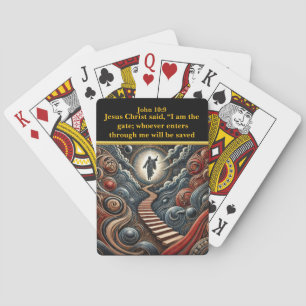 Jeu De Cartes Jésus à la Porte du Ciel - Jean 10:9 Oeuvre