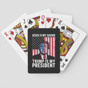 Jeu De Cartes Jésus Est Mon Sauveur Trump Est Mon Président 2024