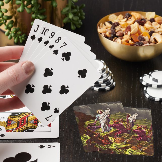 Jeu De Cartes Jésus marche sur l'eau jouer aux cartes (In Situ)