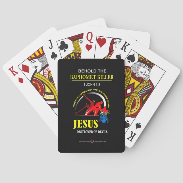Jeu De Cartes JÉSUS : Tueur de Baphomet (dos)