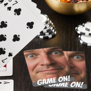 Jeu De Cartes Jeu Amusant Sur Photo Poker Personnalisé Jouer Car