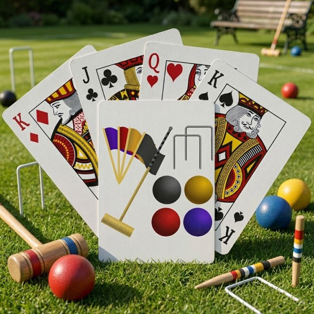 Jeu De Cartes Jeu De Croquet Jouer Des Cartes (Créateur téléchargé)