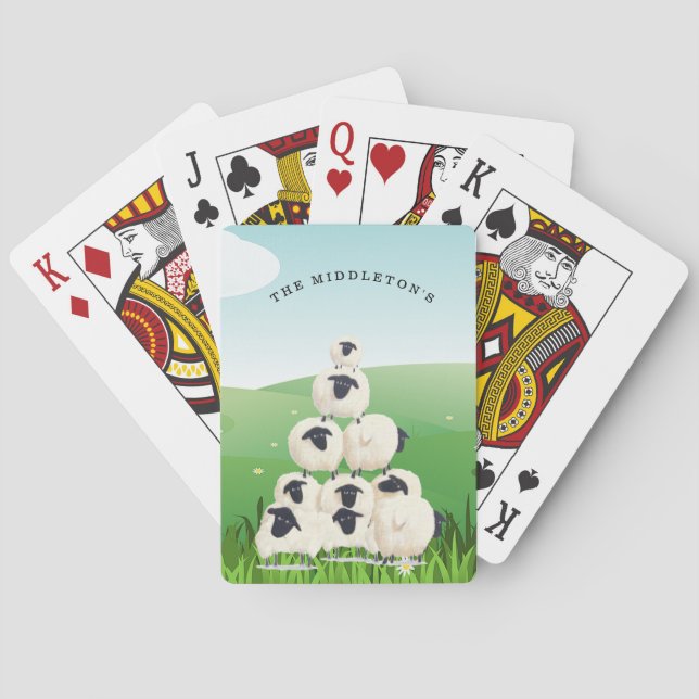 Jeu De Cartes Jeu de famille amusant Sheep Meadow (dos)