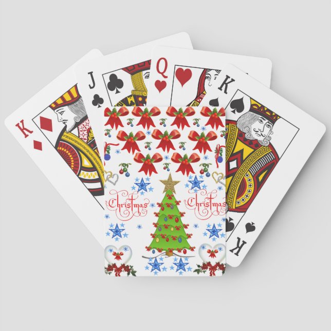 Jeu De Cartes Jeu de Noël blanc (dos)