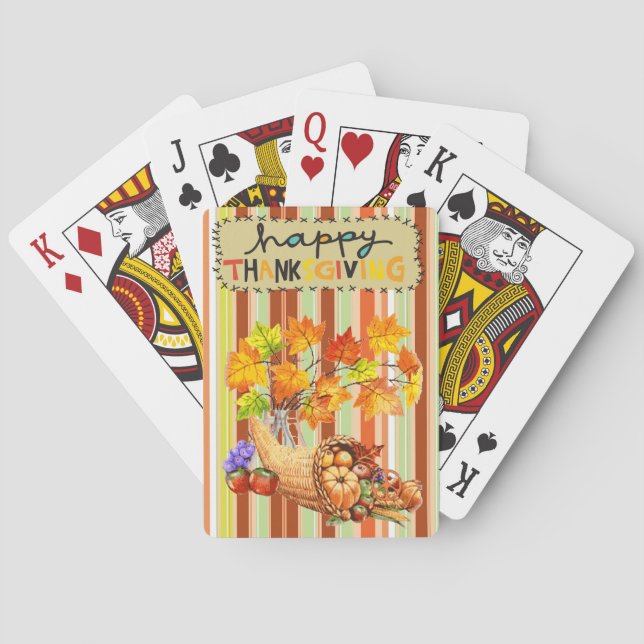 Jeu De Cartes Jeu de Thanksgiving Card Deck (dos)