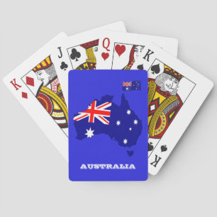 Jeu De Cartes Jeu Drapeau Australien, Australie Jouer Des Cartes
