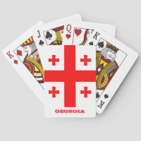 Jeu Drapeau Géorgien, Géorgie Jouer des cartes