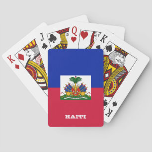 Jeu De Cartes Jeu Drapeau Haïtien, Haïti Jouer Des Cartes