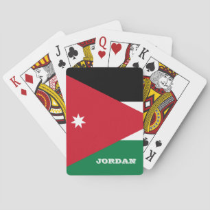 Jeu De Cartes Jeu Drapeau Jordanien, Jordanie Jouer aux cartes