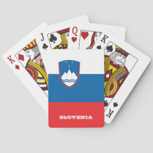 Jeu De Cartes Jeu Drapeau Slovène, Slovénie Jouer des Cartes