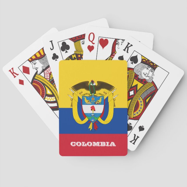 Jeu De Cartes Jeu du Drapeau Colombien, Colombie Jouer des carte (dos)