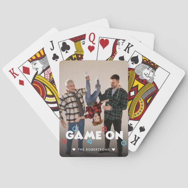 Jeu De Cartes Jeu Sur Photo De Famille (dos)