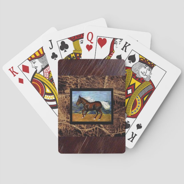 Jeu De Cartes Jeune Colt- Design 2 Cartes de Jeu -Vert (dos)