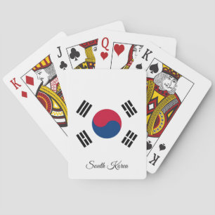 Jeu De Cartes Jeux Drapeaux Coréens, Corée du Sud Jouer des cart