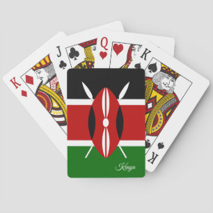 Jeu De Cartes Jeux Drapeaux Kenyans, Kenya Jouer aux cartes