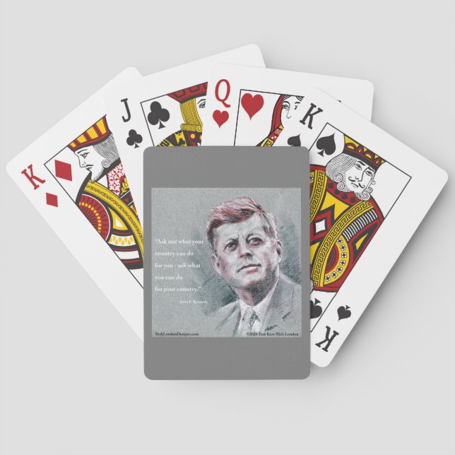 Jeu De Cartes JFK et devis (dos)