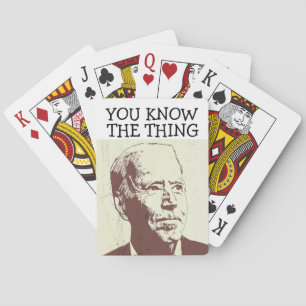 JEU DE CARTES JOE BIDEN A CONFONDU LES CARTES DE JEU "THE THING"