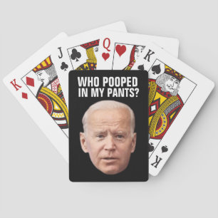 JEU DE CARTES JOE BIDEN FUNNY QUI A POUSSÉ ? JOUER DES CARTES
