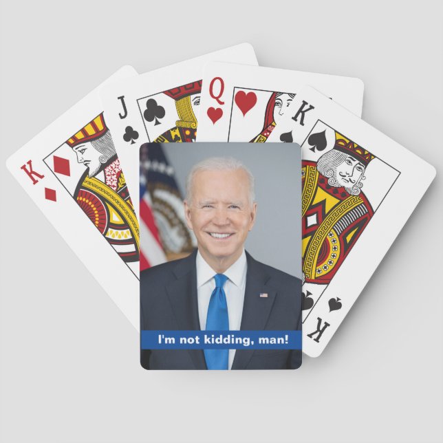 Jeu De Cartes Joe Biden, je ne plaisante pas, mec ! (dos)