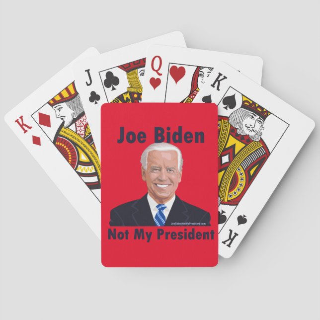 Jeu De Cartes Joe Biden Pas mon président Red Backed (dos)