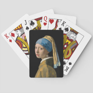 Jeu De Cartes Johannes Vermeer - Fille avec une oreille perle