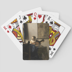 Jeu De Cartes Johannes Vermeer - Jeune femme avec un trait