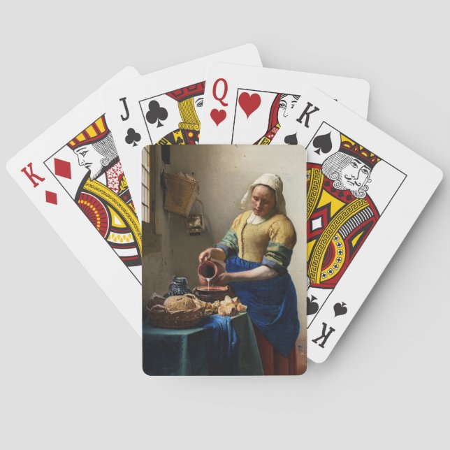 Jeu De Cartes Johannes Vermeer - La Milkmaid (dos)