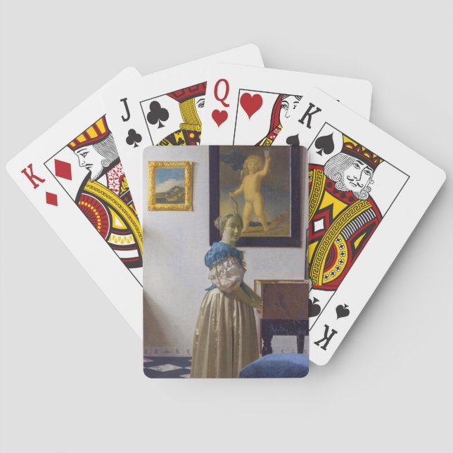 Jeu De Cartes Johannes Vermeer - Lady debout dans une virginale (dos)