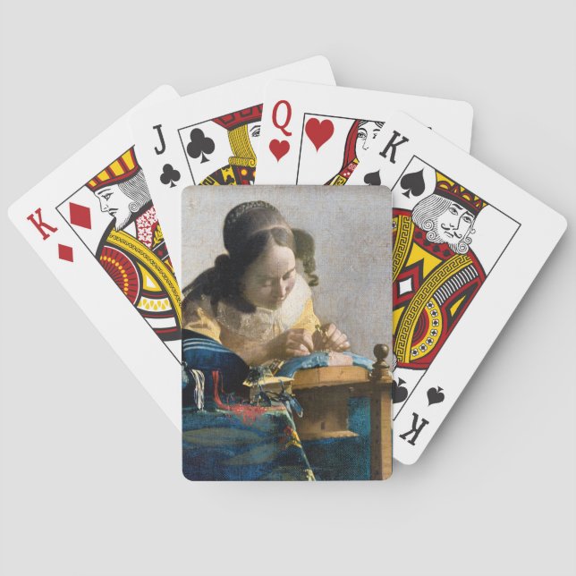 Jeu De Cartes Johannes Vermeer - Le Lacemaker (dos)