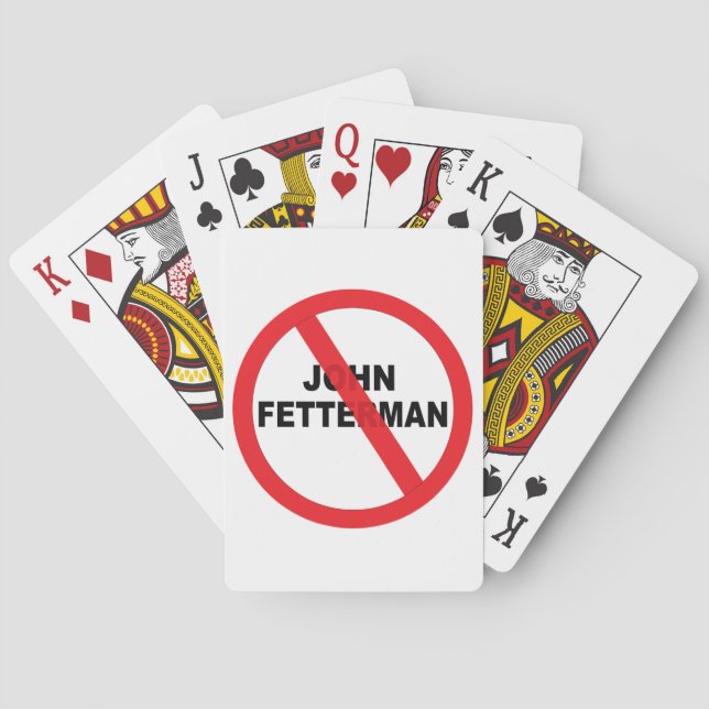 Jeu De Cartes John Fetterman Danger (dos)