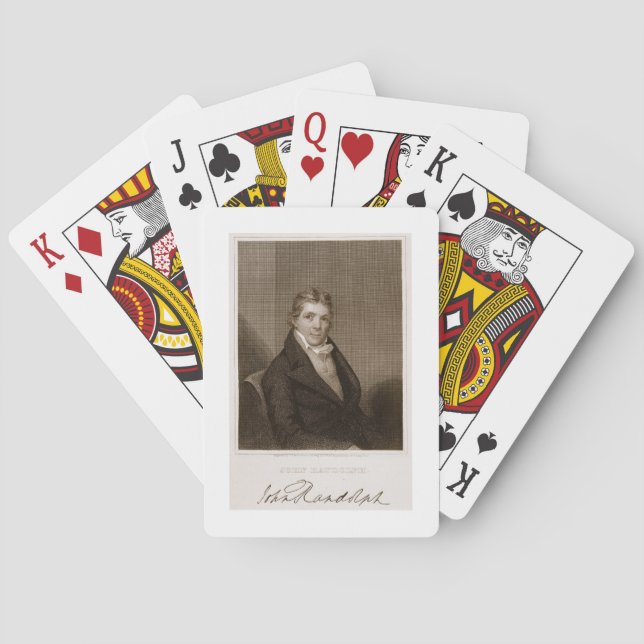 Jeu De Cartes John Randolph (1773-1833) engravé par Thomas B. de (dos)