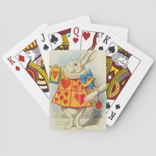 Jeu De Cartes John Tenniel   Le lapin blanc